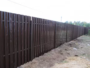 Забор из штакетника шахматка 1,7 м купить Москва